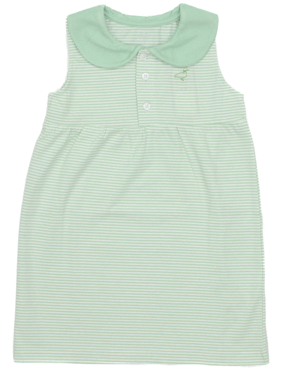 Properly Tied Girls Jackson Dress Mint Stripe
