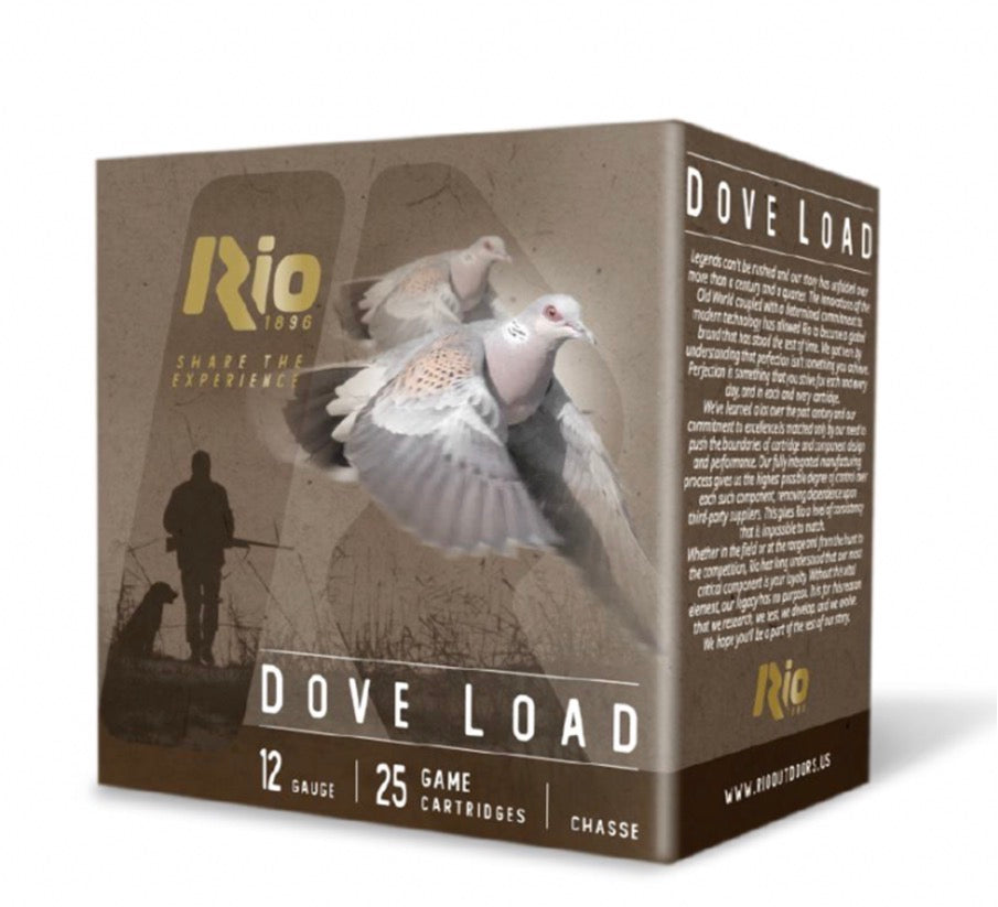 RDL2875 RIO DOVE LOAD 12G 2-3/4 1OZ #75 25BX