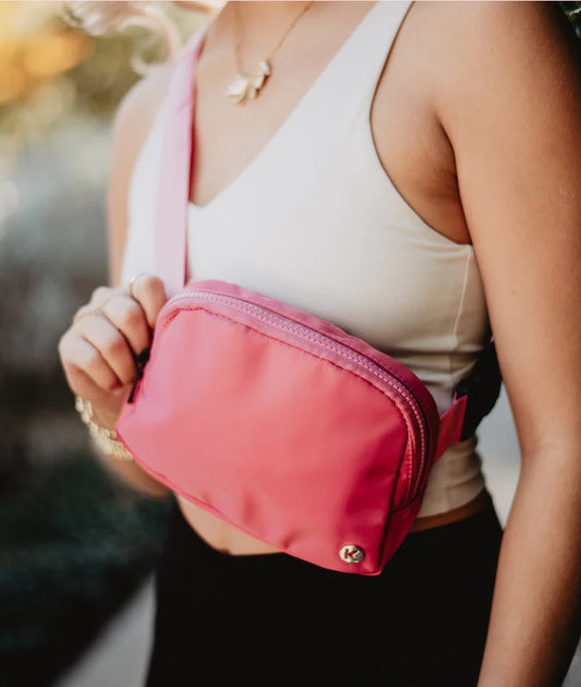Katydid ROSE PINK SOLID BELT BAG  KDC-BBG-18_ROS