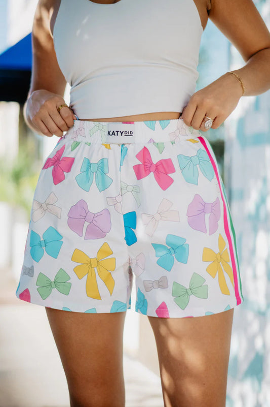 Katydid Multicolored Bows Boxer Shorts