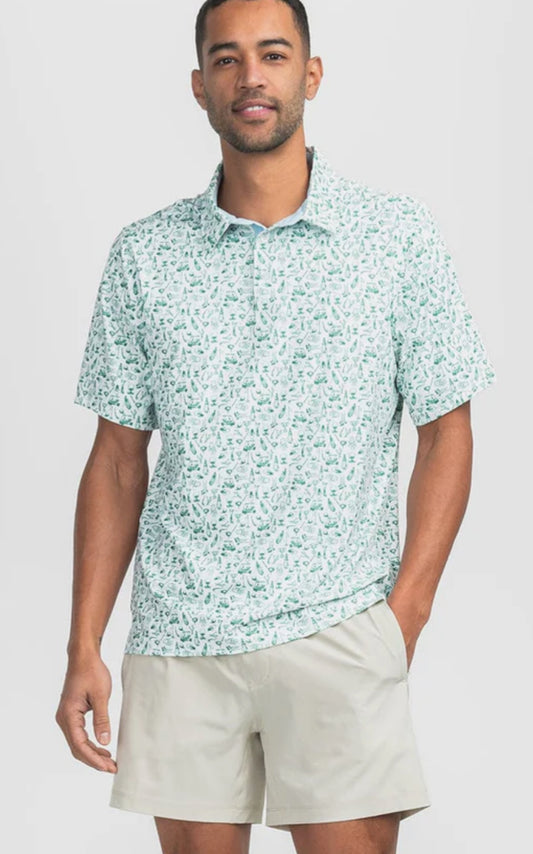 Southern Shirt Company Tapped In Printed Polo Meadow
