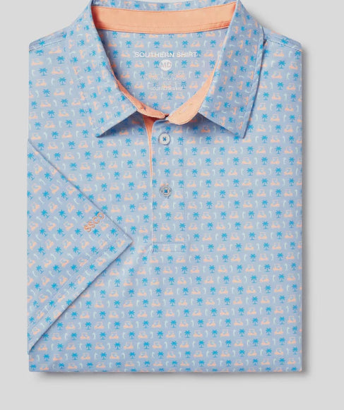 Southern Shirt Company Par Fore Printed Polo Hole In One