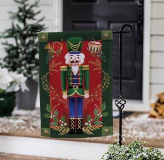 Evergreen Joyful Traditions Double Sided Burlap Garden Flag