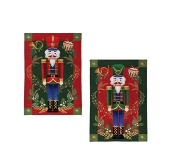 Evergreen Joyful Traditions Double Sided Burlap House Flag