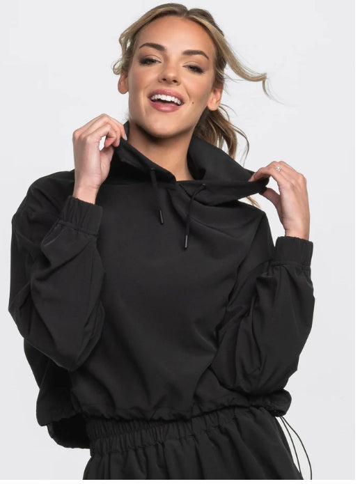 Southern Shirt Company Hybrid Cropped Hoodie Deep Space