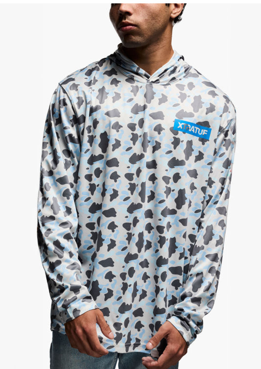 Xtratuf UNISEX LONG SLEEVE HOODIE DUCK ICE CAMO
