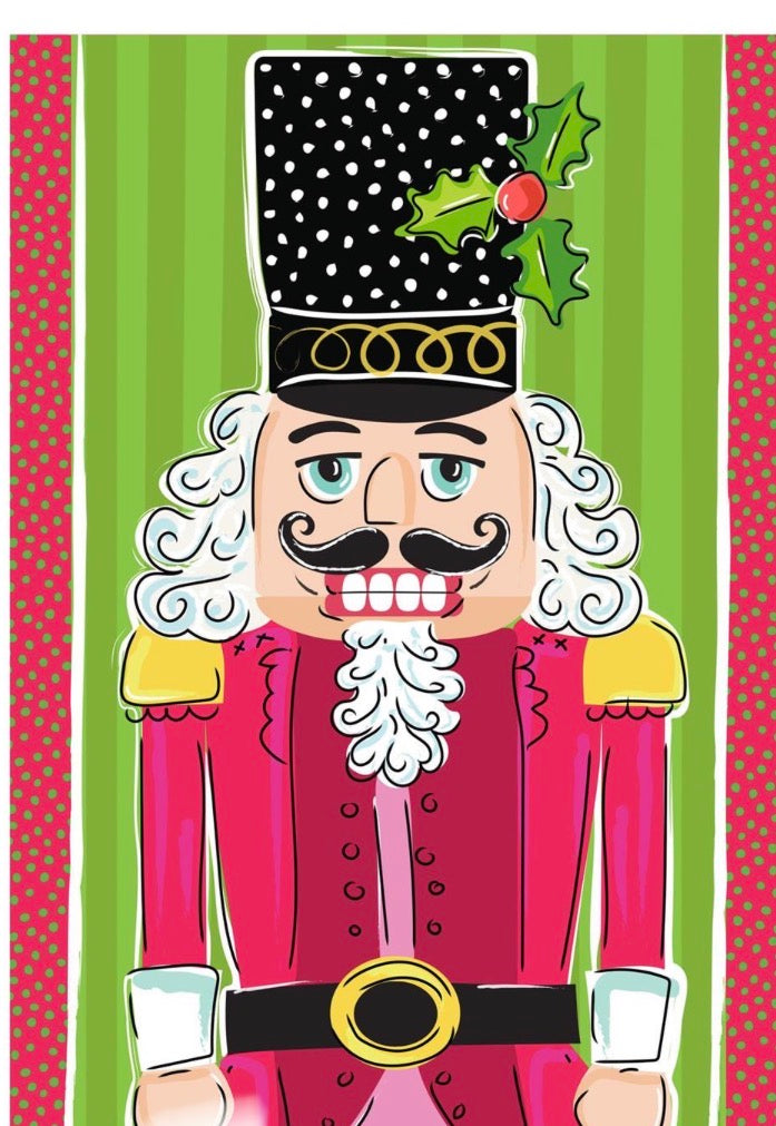 Evergreen Toy Christmas Nutcracker Applique Flag, Garden