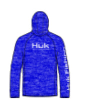 Huk PURSUIT HOODIE OCN BLUE HTHR