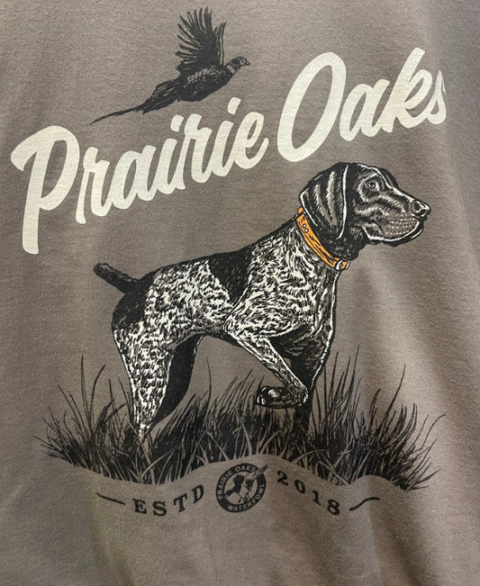 Prairie Oaks Men’s S/S Tee Pointing Graphite POW1028
