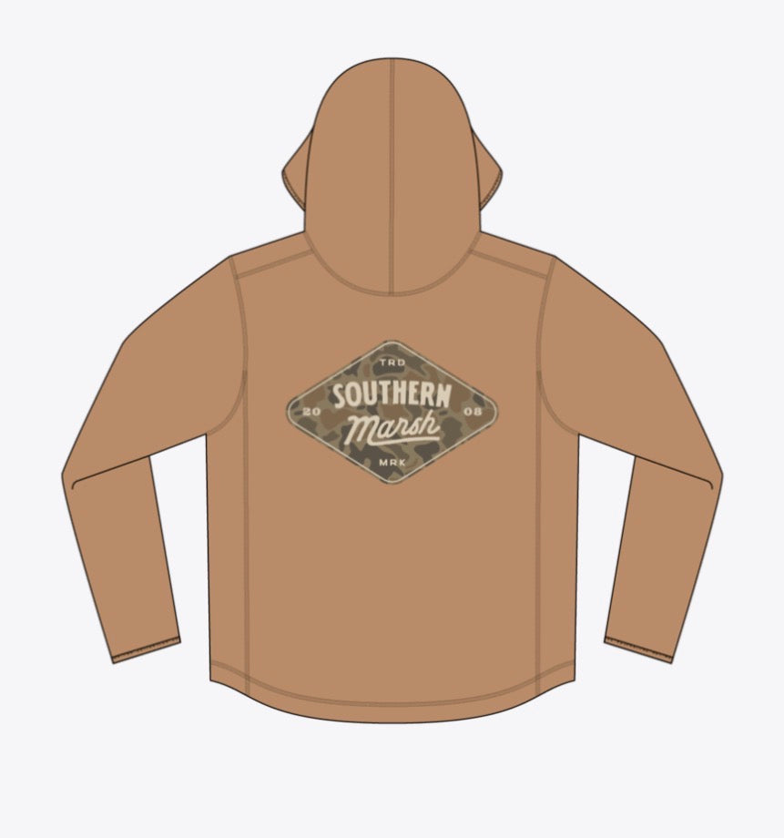 Southern Marsh Classic Hoodie Diamond  Camel