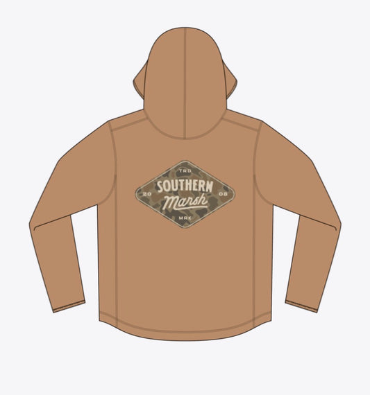 Southern Marsh Classic Hoodie Diamond  Camel