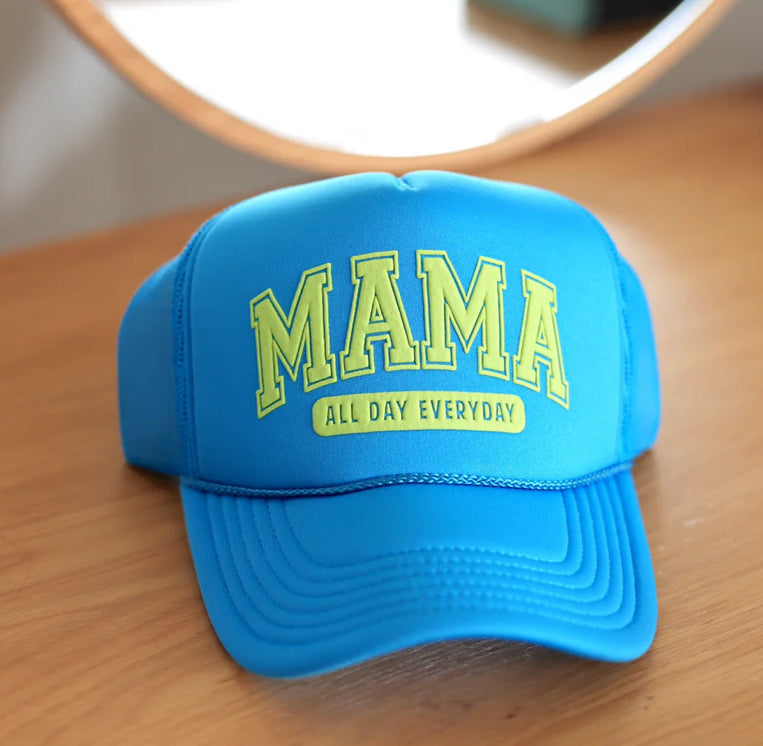 Jadelynn Brooke Mama All Day Everyday cobalt blue Cap