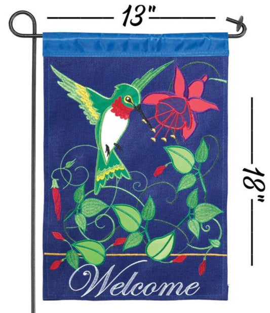 Magnolia Garden Flag Visitor Welcome Polyester 13x18