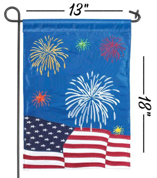 Magnolia Garden Flag Celebration polyester 13x18