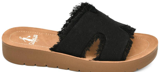 Corky Hold Please Black Frayed