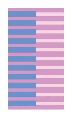 Mary Square Beach Towel Purple & Blue