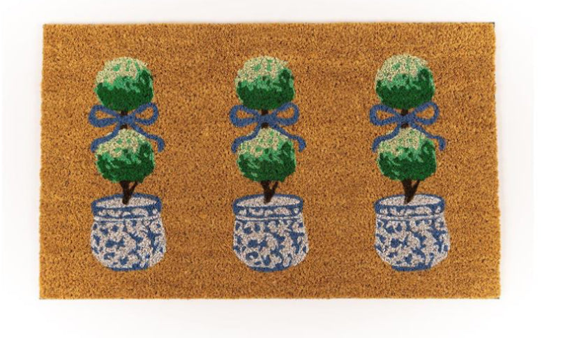 Mary Square Door Mat Topiary