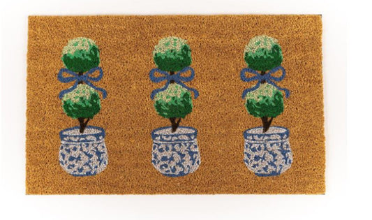 Mary Square Door Mat Topiary