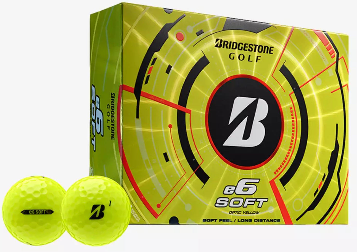 Bridgestone e6 Soft Yellow Golf Ball 5AYX6D