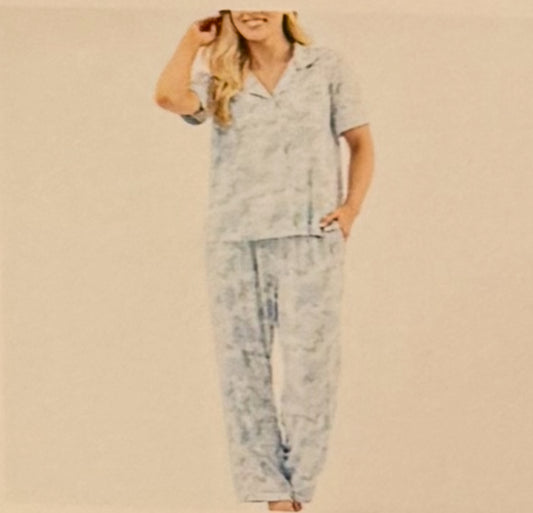 Mary Square Daisy Chain-Blue Charlotte Pant Set