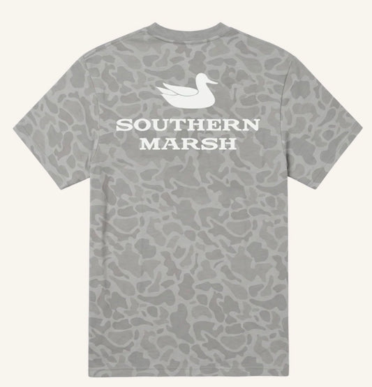Southern Marsh Youth Seawash Originals - Trademark Duck Camo - Light Gray