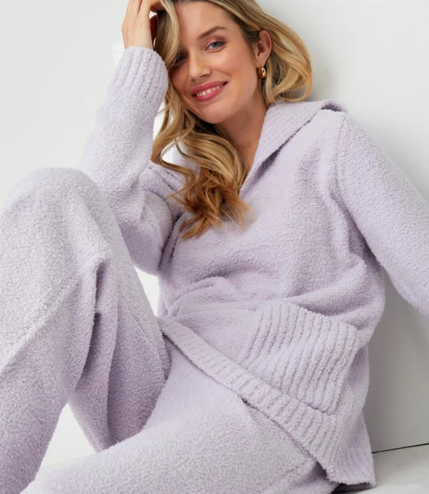 CHARLIE PAIGE Cozy Lounge Pullover, Lavender