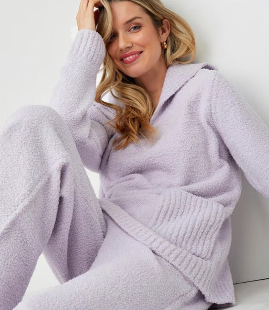 CHARLIE PAIGE Cozy Lounge Pullover, Lavender