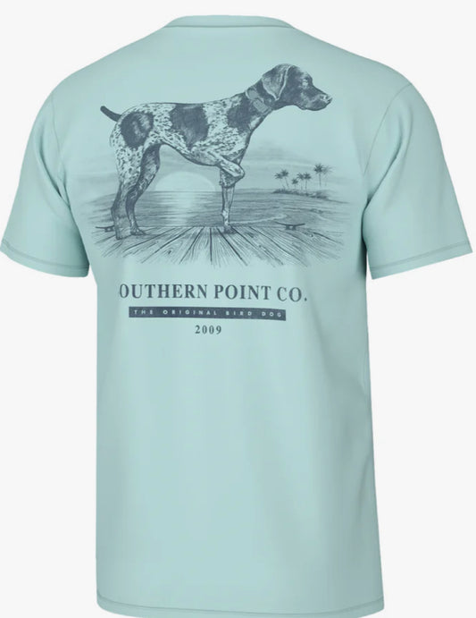 Southern Point Co. Beachin Greyton Short Sleeve Tee Pool Water
