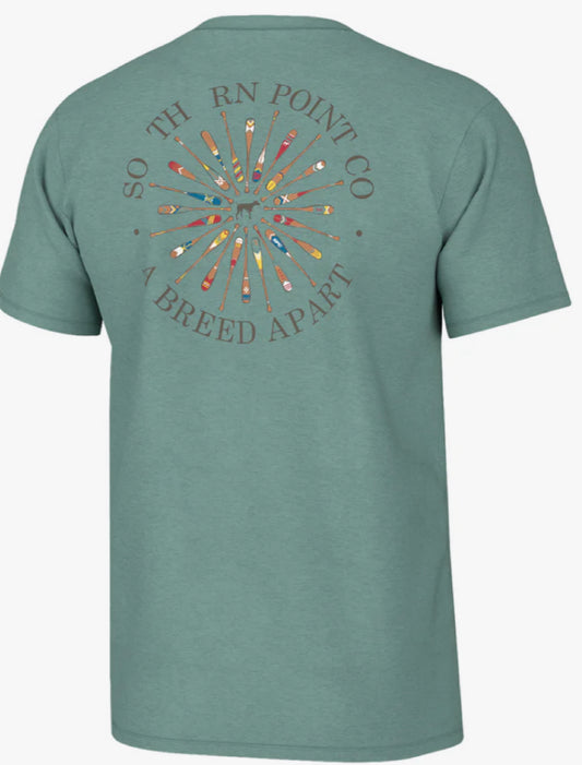 Southern Point Co. Boat Paddles Short Sleeve Tee Emerald Coast