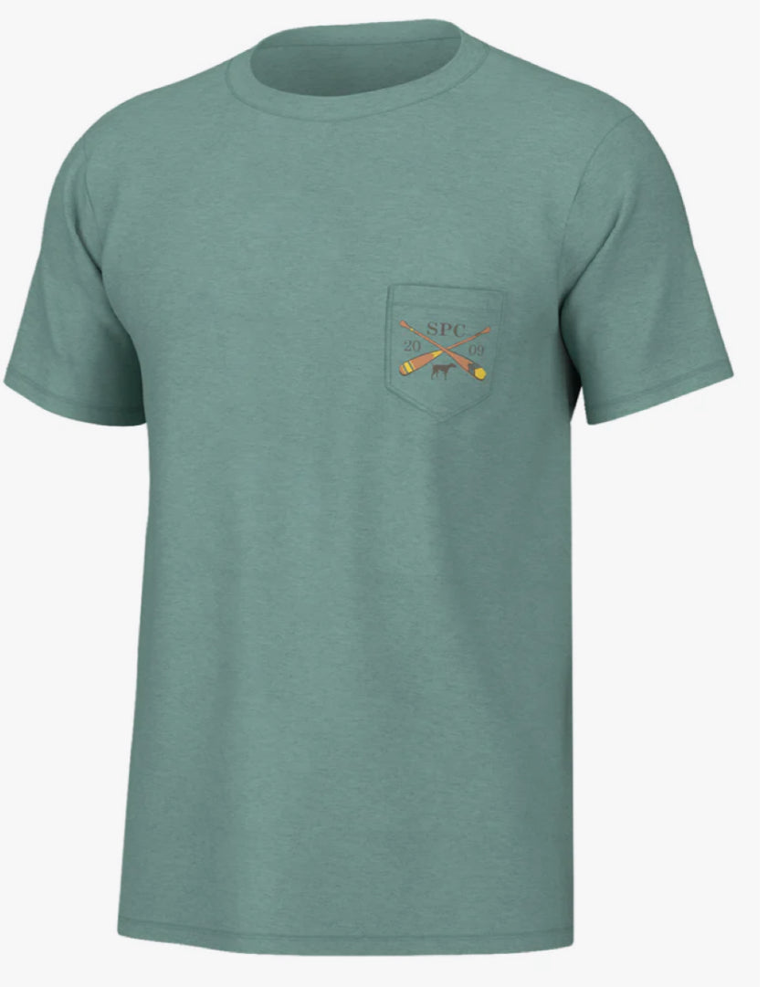 Southern Point Co. Boat Paddles Short Sleeve Tee Emerald Coast
