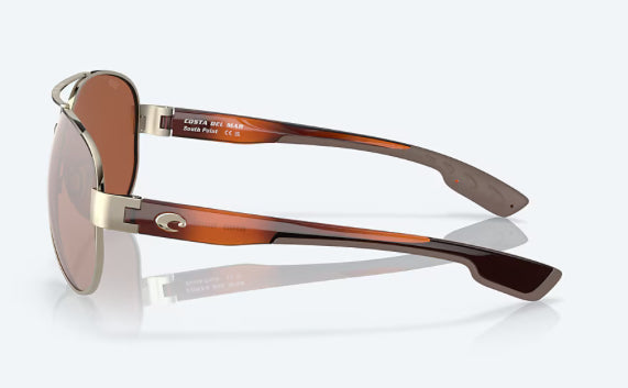 Costa Del Mar South Point 84 Rose Gold Copper Silver Mirror 580 p