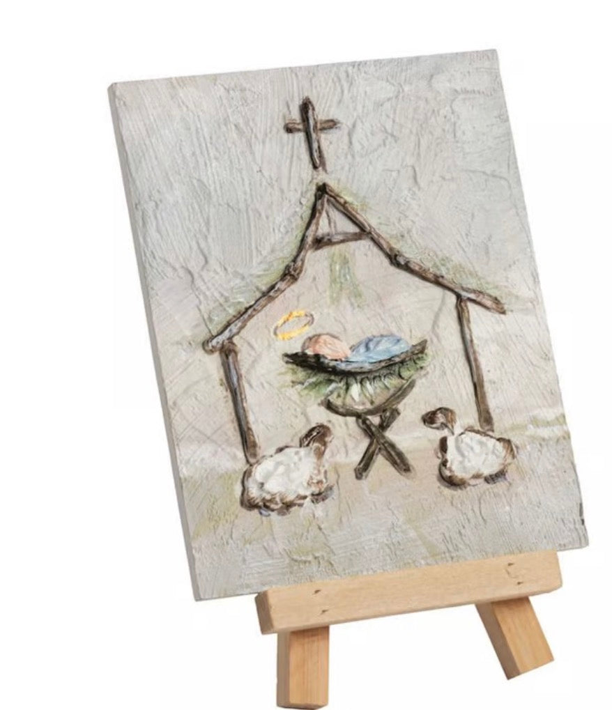 Mudpie MANGER FARMHOUSE ART