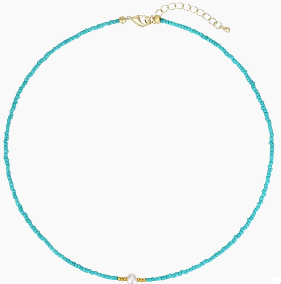 Cape Diablo Serene Pearl Necklace Turquoise