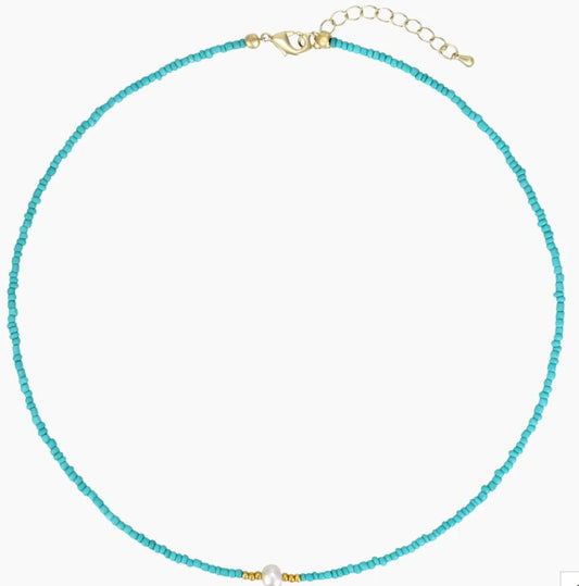 Cape Diablo Serene Pearl Necklace Turquoise