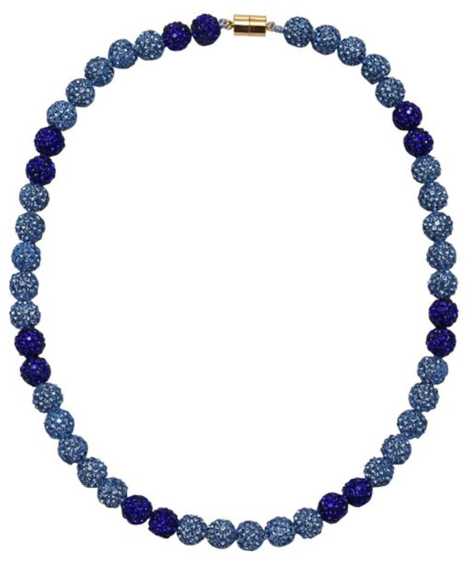 Jane Marie kids Royal Blue Bling Disco Ball Beaded Necklace