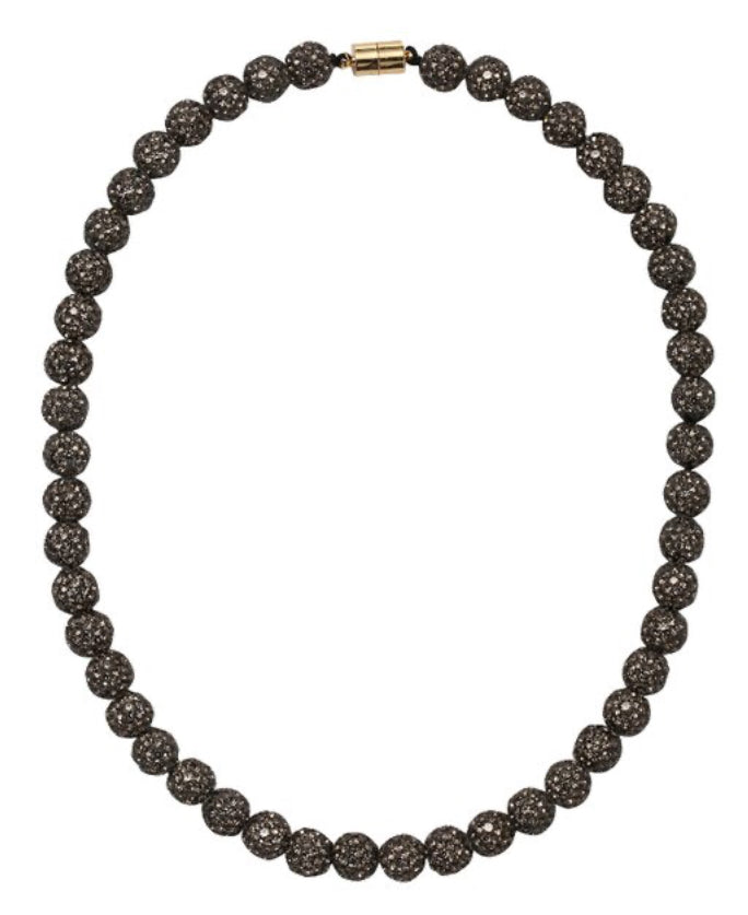 Jane Marie Kids Jet Bling Disco Ball Beaded Necklace