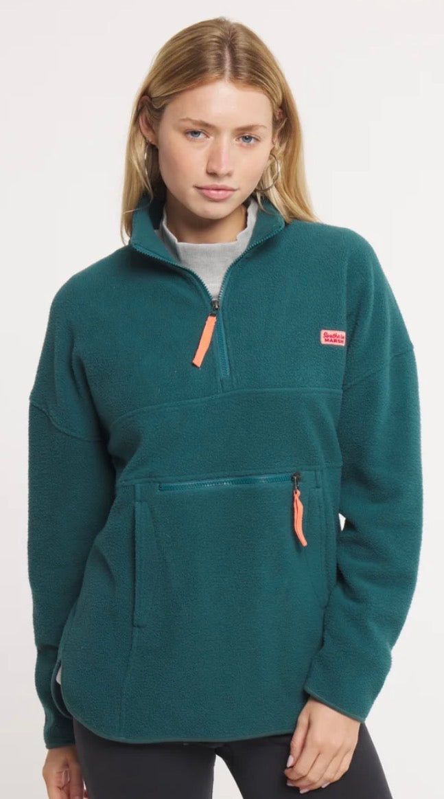 Southern Marsh Ashton Marsupial Fleece Pullover - Dark Green