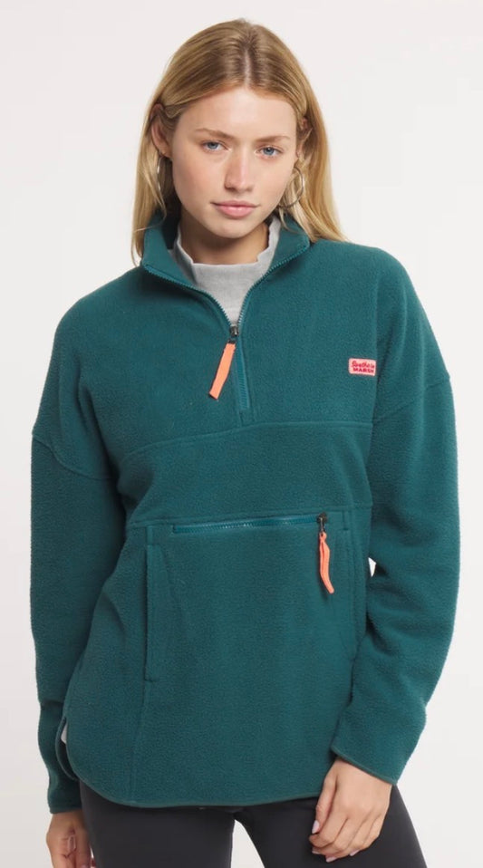 Southern Marsh Ashton Marsupial Fleece Pullover - Dark Green