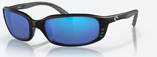 Costa Brine 11 Matte Black w/ blue mirror 580P