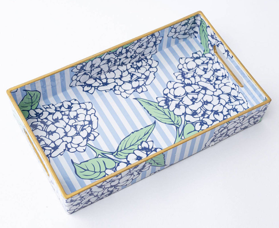 8 Oak Lane Vanity Tray - Hydrangea Stem