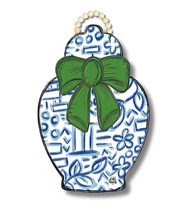 DK Designs Chinoiserie Jar Garden Door Hanger