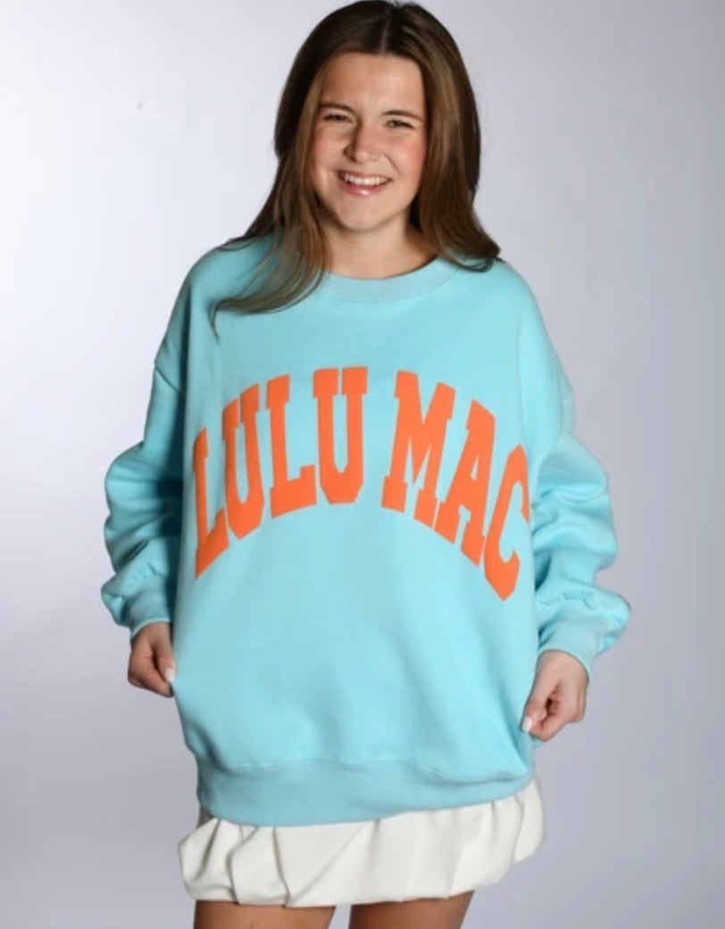 Lulu Mac Sweatshirt Blue and Orange