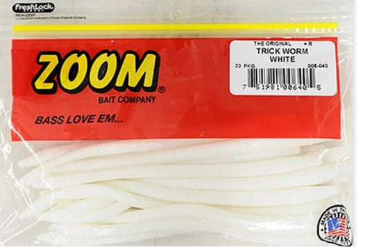 Zoom Super Salt Plus Trick Worm White