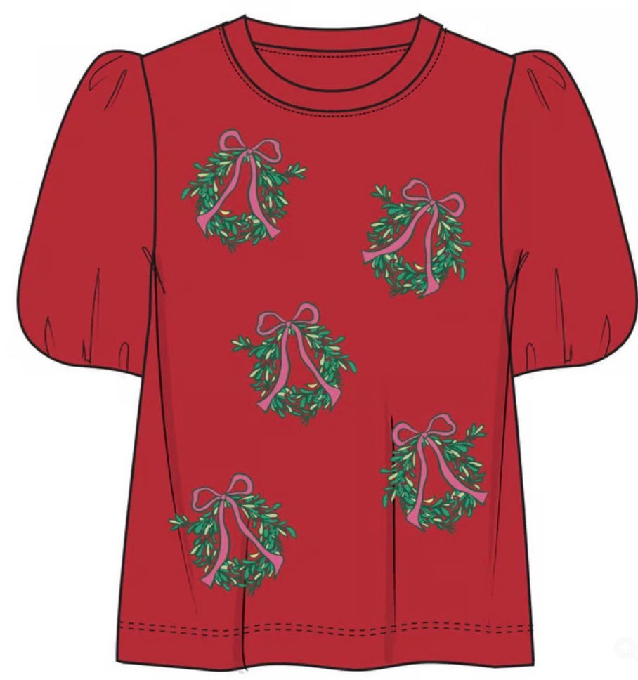 Mary Square Tina Berry Wreath Top