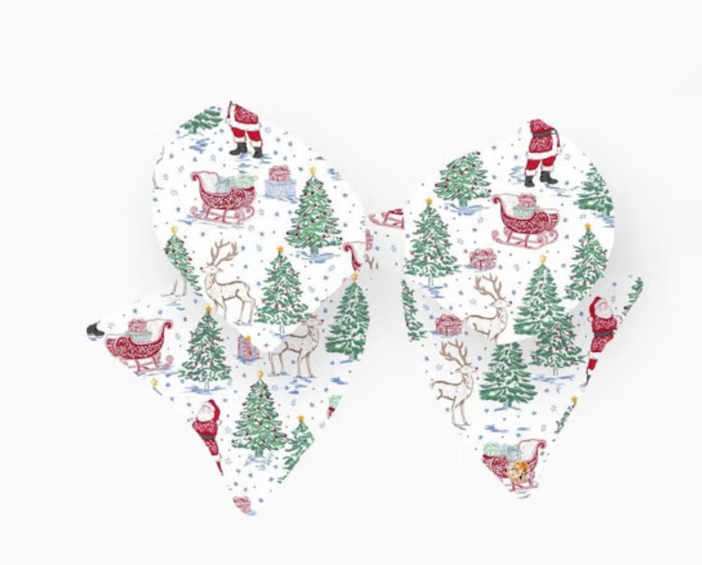 Mary Square Magnetic Bow Tidings & Toile