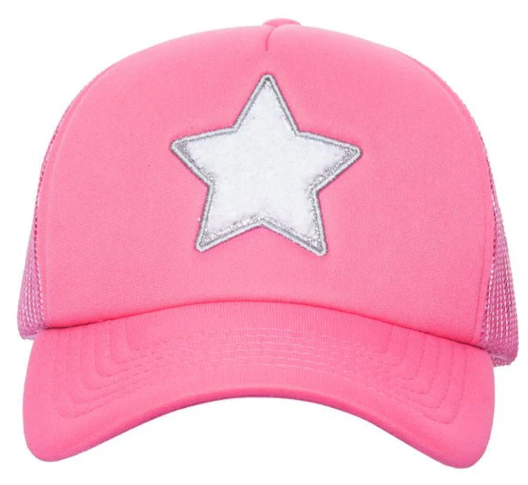 Totalee Star Fuzzy Patch Hat
