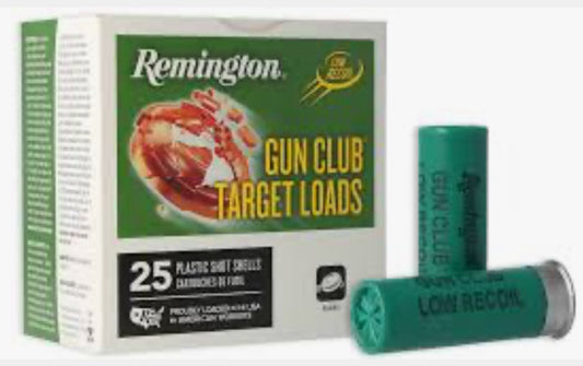 Remington Gun Club Target Loads 12ga 2 3/4 1oz 8shot