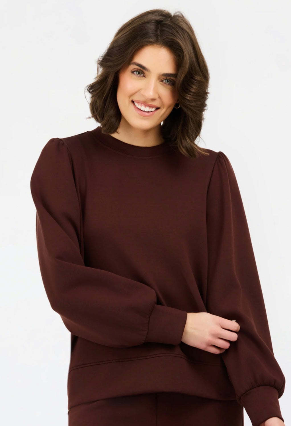 Mary Square  Espresso Gretchen Bow Back Top