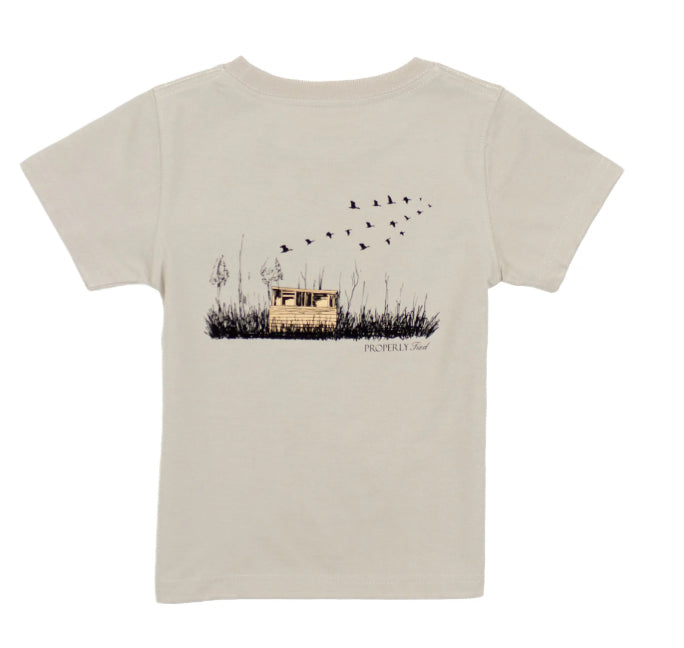 Properly Tied Boys Duck Blind SS Linen