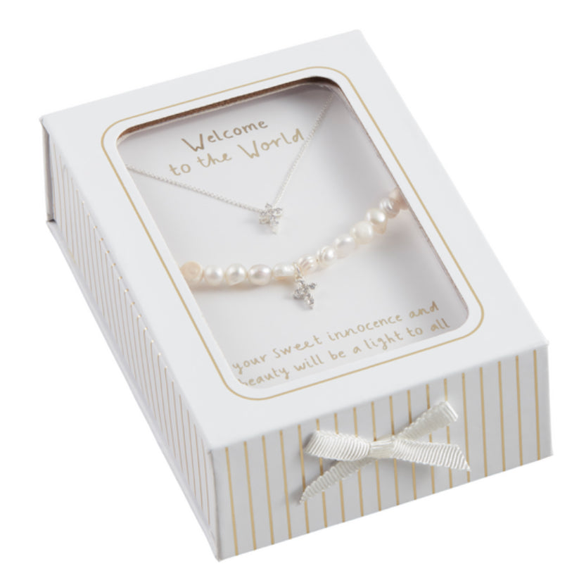 Mudpie Cross Jewelry Set